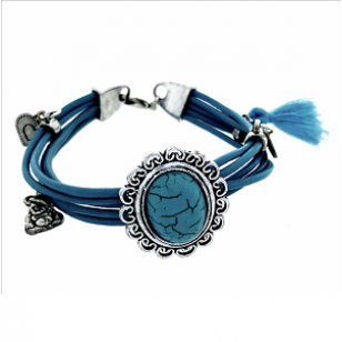Armband-Leder-Howliet-Kwastje
